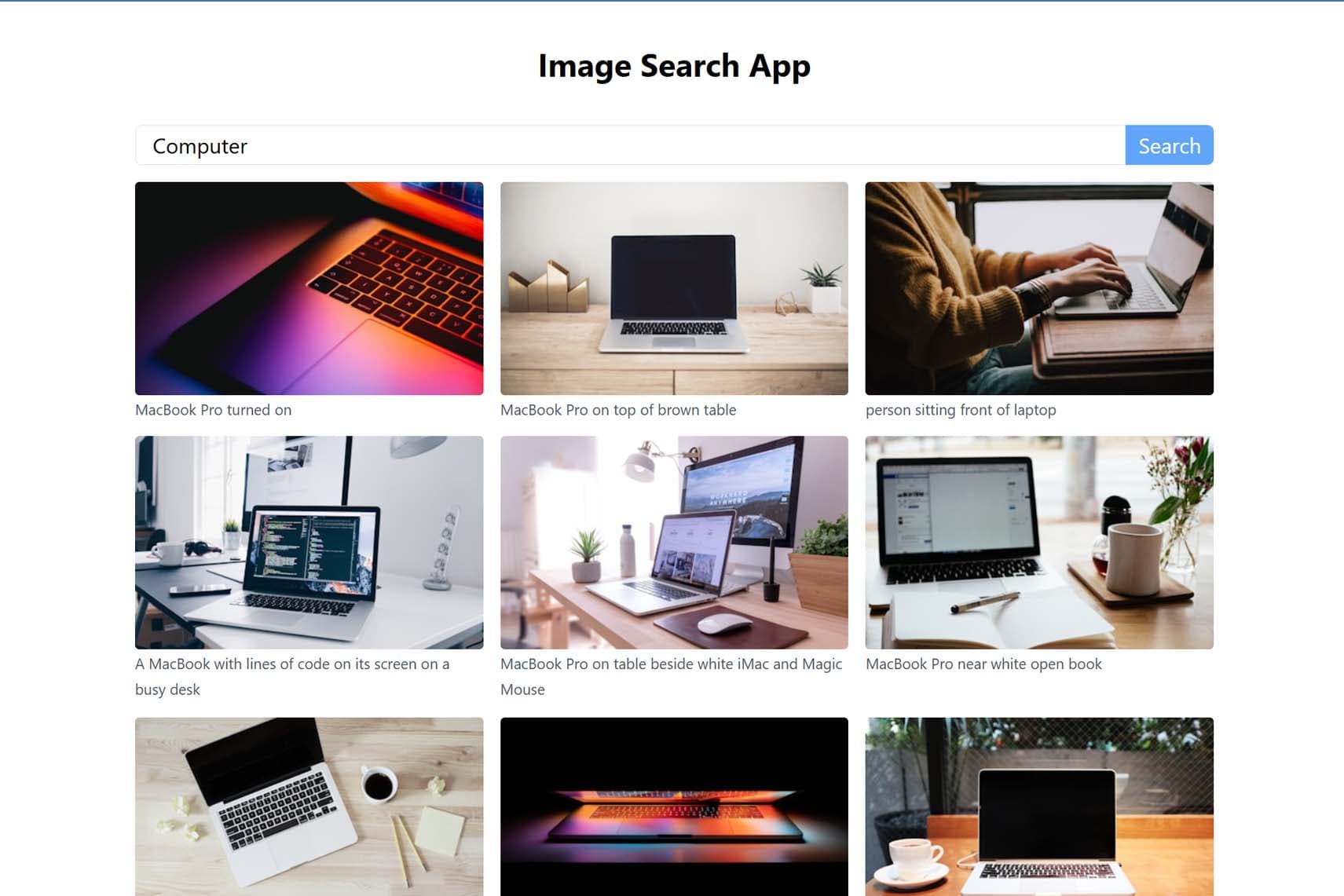 Image Search App preview